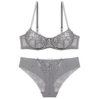 Women's embroidered bra set