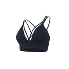 Sports Underwear Bra Gathered Yoga Vest Fitness Sexy Deep V-neck Bra